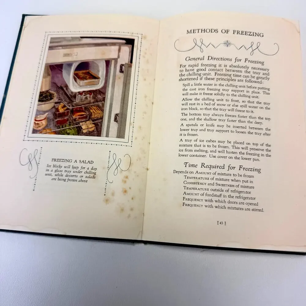 GE Refrigerator CookBook‎ 1927 Recipes and Menus General Electric